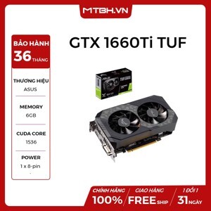 Card màn hình Vga Asus TUF-GTX1660TI-6G-GAMING