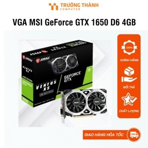 Card màn hình VGA MSI GeForce GTX 1650 D6 4GB VENTUS XS OC