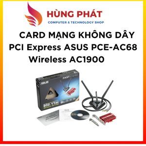 Card mạng không dây PCI Express Asus PCE-AC68 Wireless AC1900