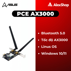 Card mạng PCI-E AX3000 WiFi 6 ASUS PCE-AX3000