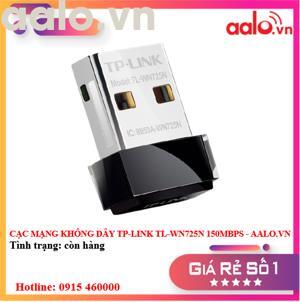 Card mạng USB TP-Link TL-WN725N 150Mbps Wireless N Nano