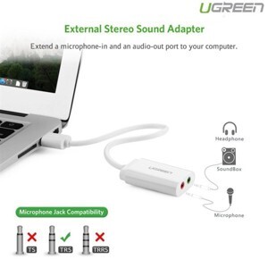 Card sound USB 2.0 to 3.5mm Ugreen 30143