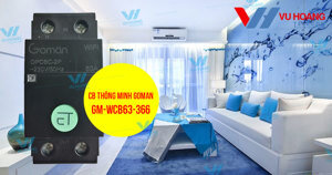 Cầu dao (CB) thông minh WIFI 1 pha 63A GOMAN GM-WCB63-366