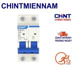 Cầu dao Chint NXB-63 2P C20 6kA