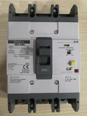 Cầu dao chống giật LS EBN203c 250A (100-500mA) 26kA 3P