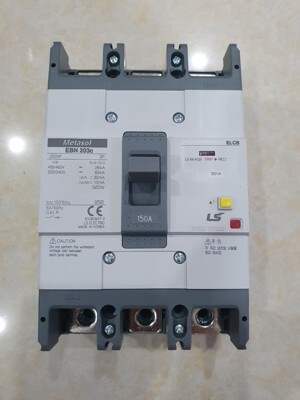 Cầu dao chống giật LS EBN203c 150A (100-500mA) 26kA 3P