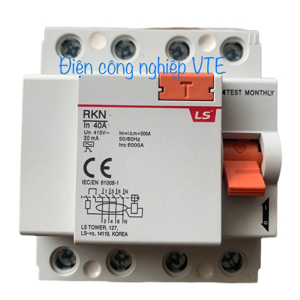 Cầu dao chống giật LS RKN-b 3P+N 80A