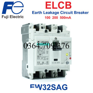 Cầu dao chống rò (ELCB) Fuji Electric EW32SAG-3P 15A