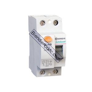 Cầu dao chống rò RCCB 2P 100mA 20A VLL45N/2020/100