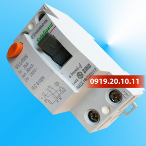 Cầu dao chống rò RCCB 2P 30mA 25A Sino VLL45N/2025/030