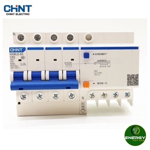 Cầu dao chồng rò/quá tải Chint NXBLE-63 3P+N C63 30mA