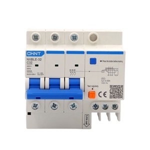 Cầu dao chồng rò/quá tải Chint NXBLE-32 3P+N C32 30mA