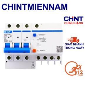 Cầu dao chồng rò/quá tải Chint NXBLE-63 3P+N C50 30mA