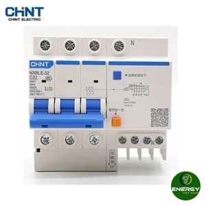 Cầu dao chồng rò/quá tải Chint NXBLE-63 3P+N C63 30mA