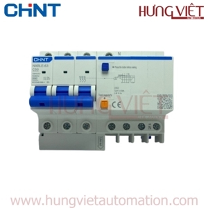 Cầu dao chồng rò/quá tải Chint NXBLE-63 3P+N C50 30mA