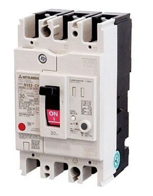 Cầu dao ELCB Mitsubishi NV63-CV - 50A 7.5kA 1.2.500mA 2P
