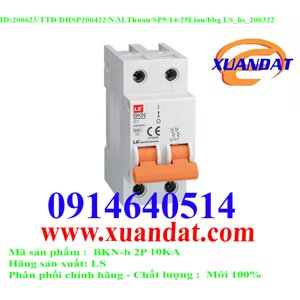 Cầu dao MCB 10kA LS BKN-b 2P 16A