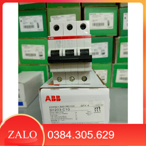 Cầu dao MCB ABB SH203-C10 - 6KA 10A 3P