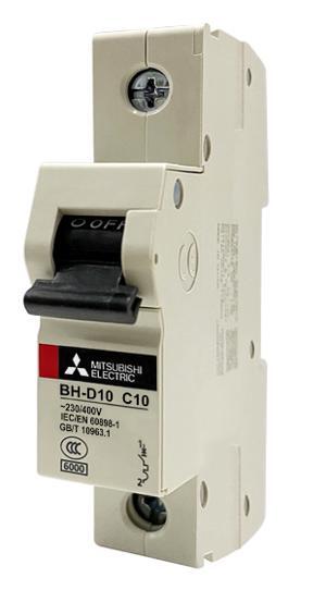 Cầu dao MCB Mitsubishi BH-D10 C N - 16A 10kA 1P