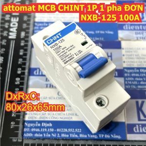 Cầu dao MCB Chint NXB-125 - 100A 10kA 3P