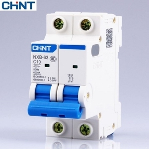 Cầu dao MCB Chint NXB-63 - 10A 6kA 2P