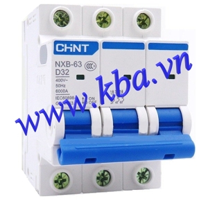 Cầu dao MCB Chint NXB-63 - 16A 6KA 3P