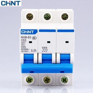 Cầu dao MCB Chint NXB-63 - 16A 6KA 3P