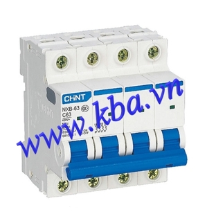 Cầu dao MCB Chint NXB-63 - 16A 6KA 4P