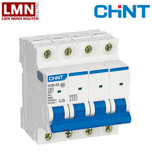 Cầu dao MCB Chint NXB-63 - 20A 6KA 4P