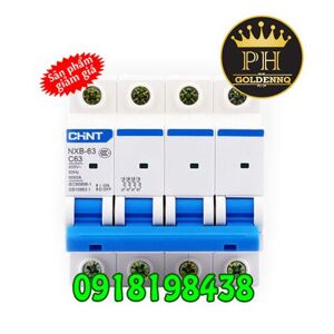 Cầu dao MCB Chint NXB-63 - 25A 6KA 4P