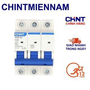 Cầu dao MCB Chint NXB-63 - 32A 6kA 3P