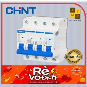Cầu dao MCB Chint NXB-63 - 40A 6KA 4P