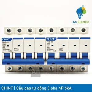 Cầu dao MCB Chint NXB-63 - 40A 6KA 4P