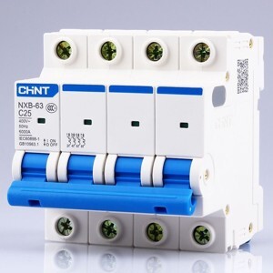 Cầu dao MCB Chint NXB-63 - 4A 6KA 4P