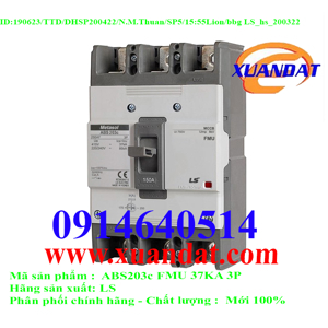 Cầu dao MCCB LS ABS203c FMU - 125A 37kA 3P