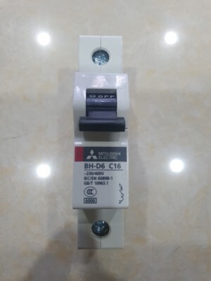 Cầu dao MCB Mitsubishi BH-D6 C N - 16A 6kA 1P