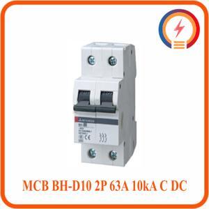 Cầu dao MCB Mitsubishi BH-D10 2P 63A TYPE C DC