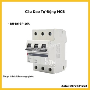 Cầu dao MCB Mitsubishi BH-D6 C N - 16A 6kA 3P