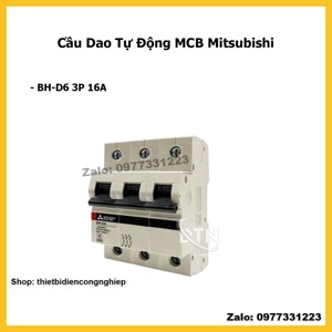 Cầu dao MCB Mitsubishi BH-D6 C N - 16A 6kA 3P