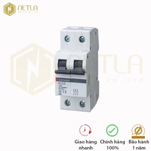 Cầu dao MCB Mitsubishi BH-D6 C N - 20A 6kA 2P