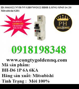 Cầu dao MCB Mitsubishi BH-D6 C N - 6A 6kA 1P