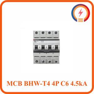 Cầu dao MCB Mitsubishi BHW-T4 - C6 4.5kA 4P