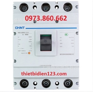 Cầu dao MCCB Chint NXM-800S/3300-800, 50KA, 3P