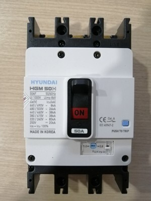 Cầu dao MCCB Huyndai HGM50H-F - 3P 50A 38kA