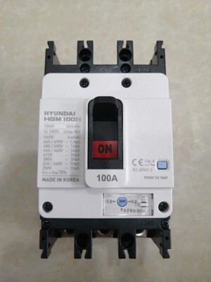 Cầu dao MCCB Hyundai HGM100H-F 3P 100A