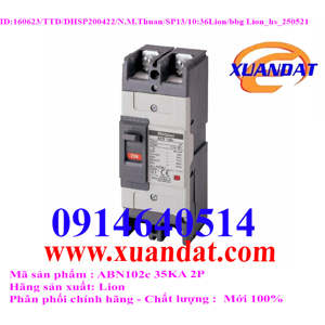 Cầu dao MCCB LS ABN102c - 60A 35kA 2P