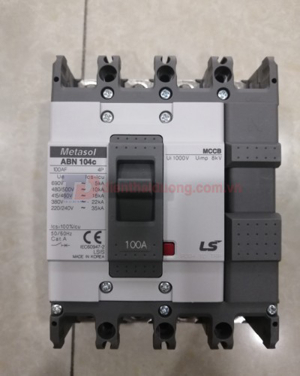 Cầu dao MCCB LS ABN104c - 100A 22kA 4P