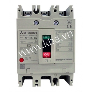 Cầu dao MCCB Mitsubishi NF125-CV - 80A 10kA 3P