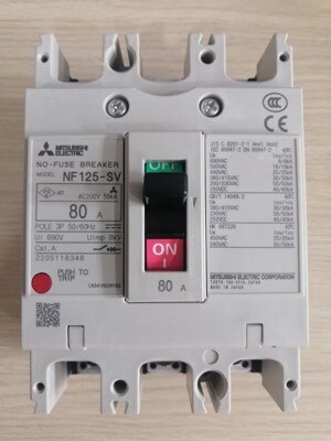 Cầu dao MCCB Mitsubishi NF125-SV - 80A 30kA 3P