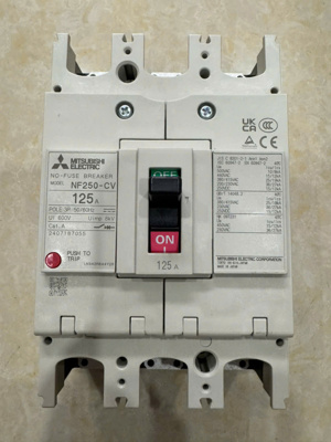 Cầu dao MCCB Mitsubishi NF250-CV - 125A 25kA 3P